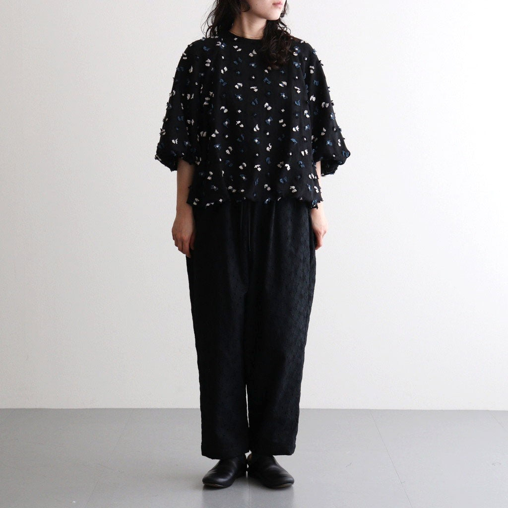 balloon sleeve pullover #itomaki BK [KJ507SS44]