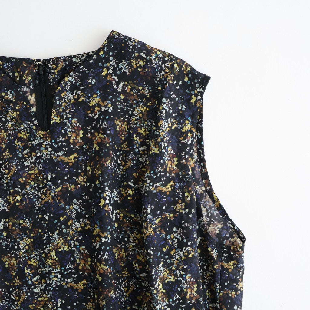 LIBERTY FABRICS ETERNAL COLLECTION Sleeveless A-line dress #Reflections [TLF-226-OP001-lpl]