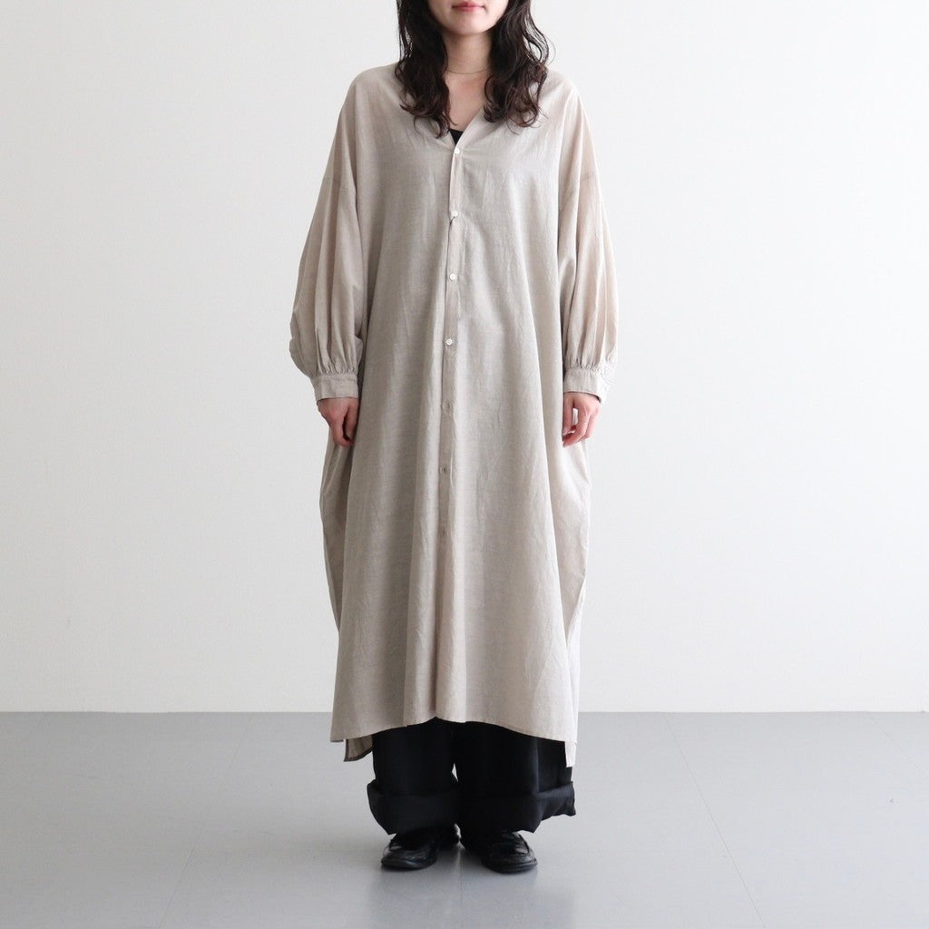 コットンキュプラリネン ガウンOP #019 グレージュ [TS260OP069]