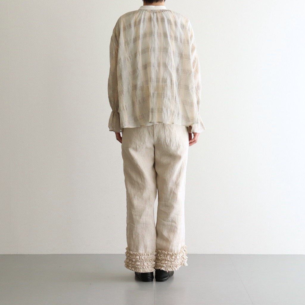 FRILL DECORATION PANTS #Antique White [no.7317]