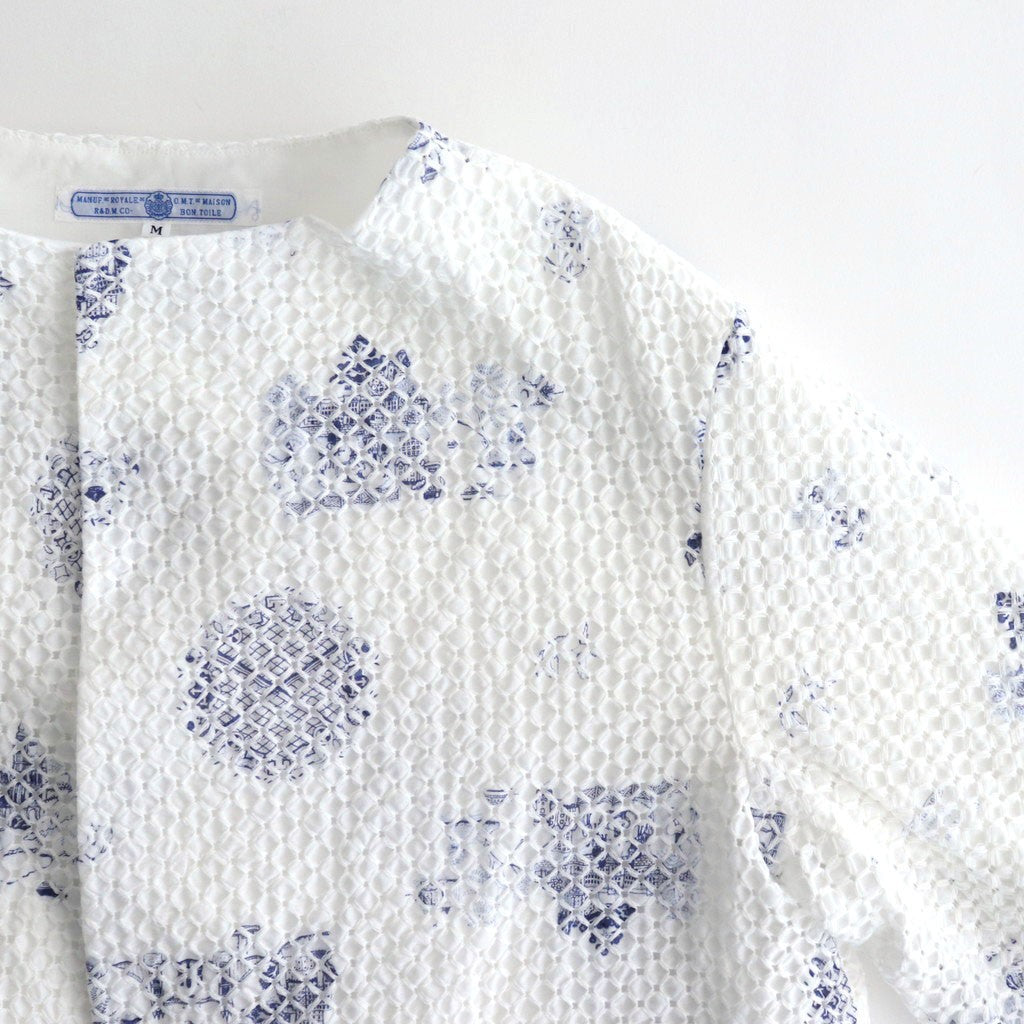 TRELLIS C.S BOLERO JACKET #London Blue Willow [no.7443]