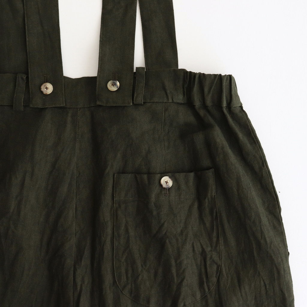季節の夜 Poet suspender trousers #Moss green [TLF-225-pa003-Ldb]