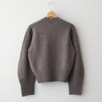 fine lambs wool crew-neck P/O #dark mocha [WVFL-UW117]