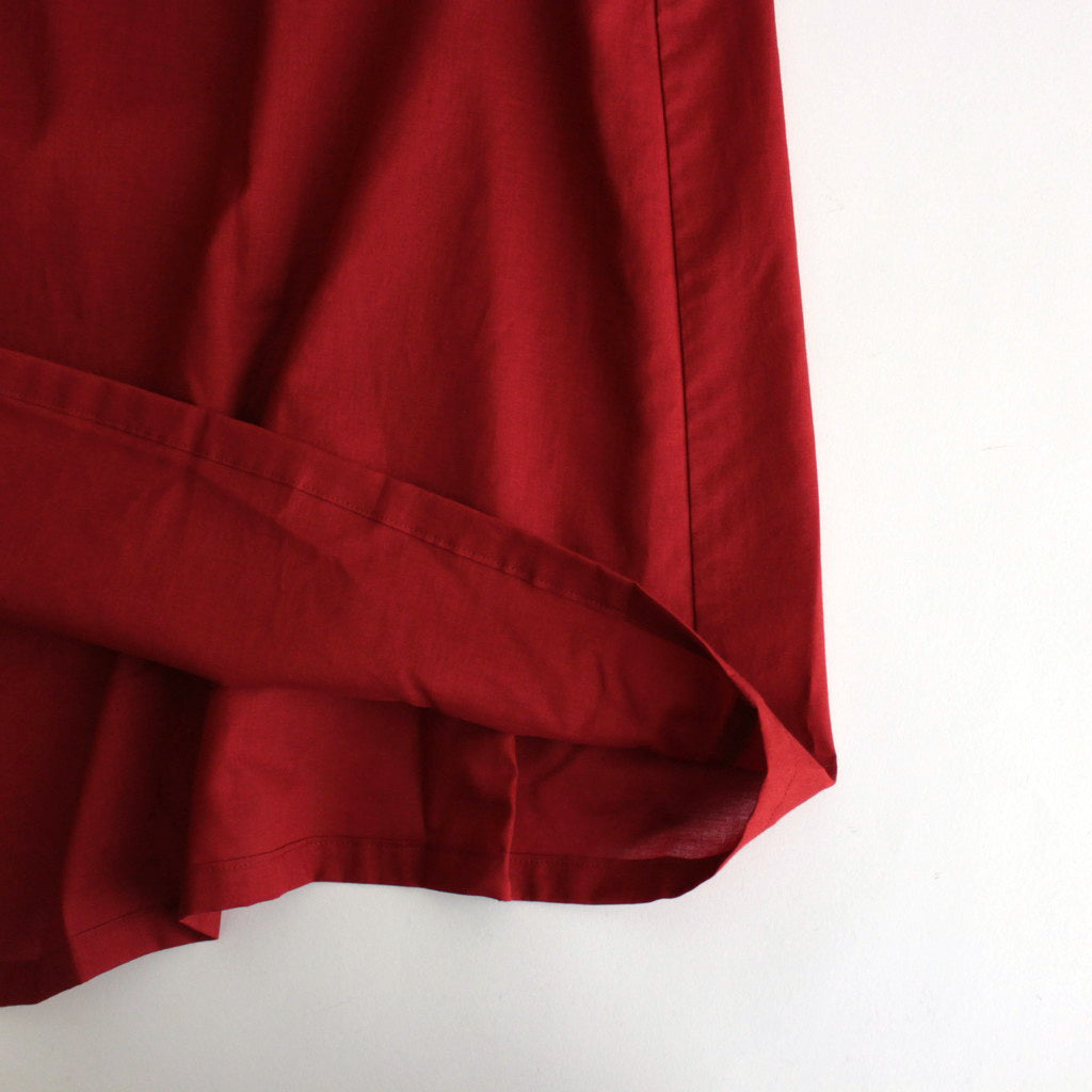 Funnel neck shirt dress #Agate red [TLF-125-op001-la]