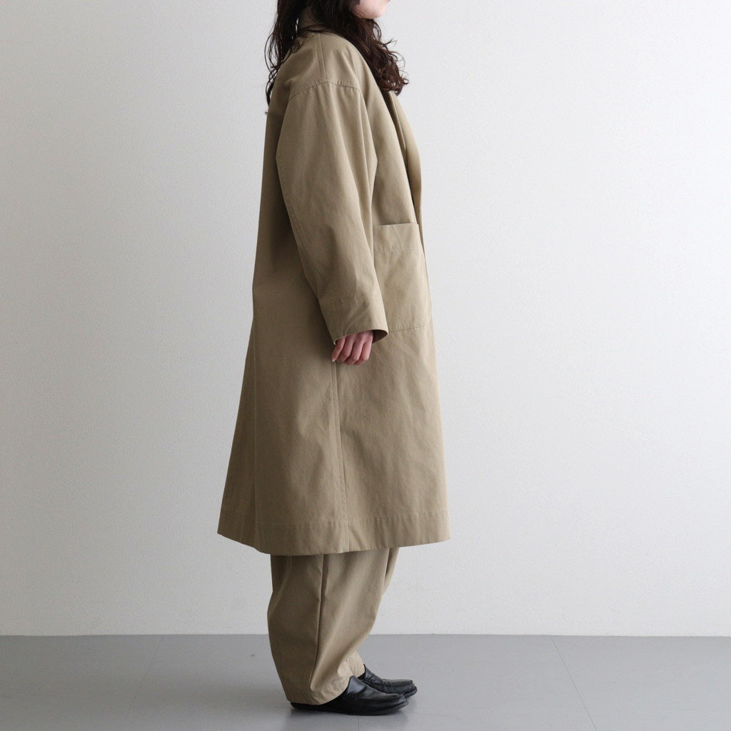 ⼀握の⾔葉 Oversized coat #beige [TLF-226-CO002-Reht]