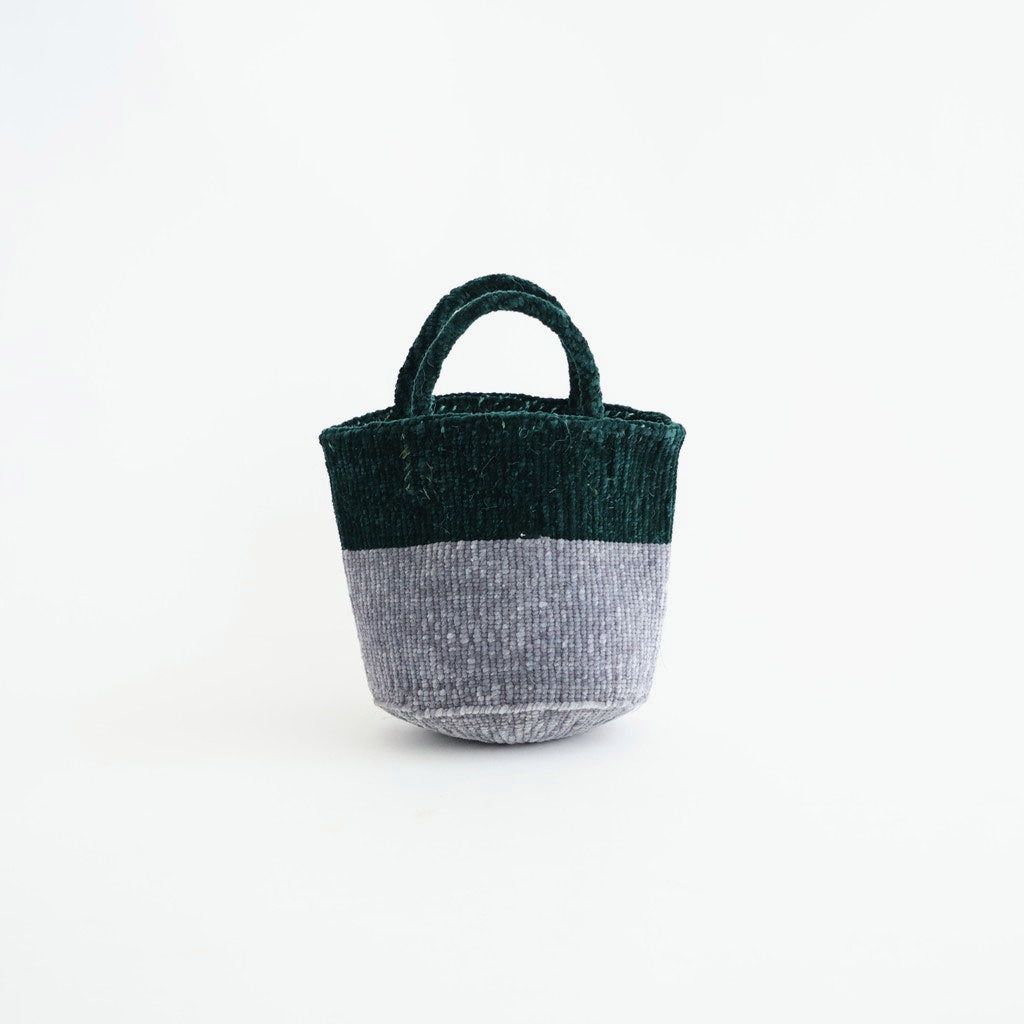 VELOR×SISAL BAG #4694 GREEN×GREY [ANSL2651]