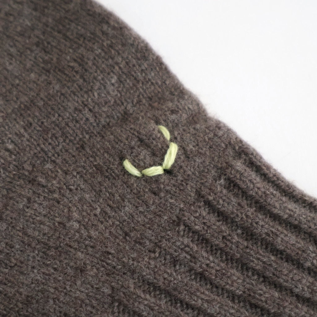 fine lambs wool crew-neck P/O #dark mocha [WVFL-UW117]