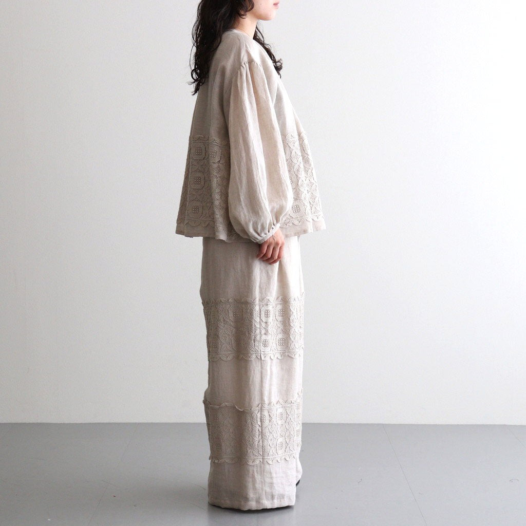 volume sleeve blouse #teien kinari x Haku [KJ507SS48]