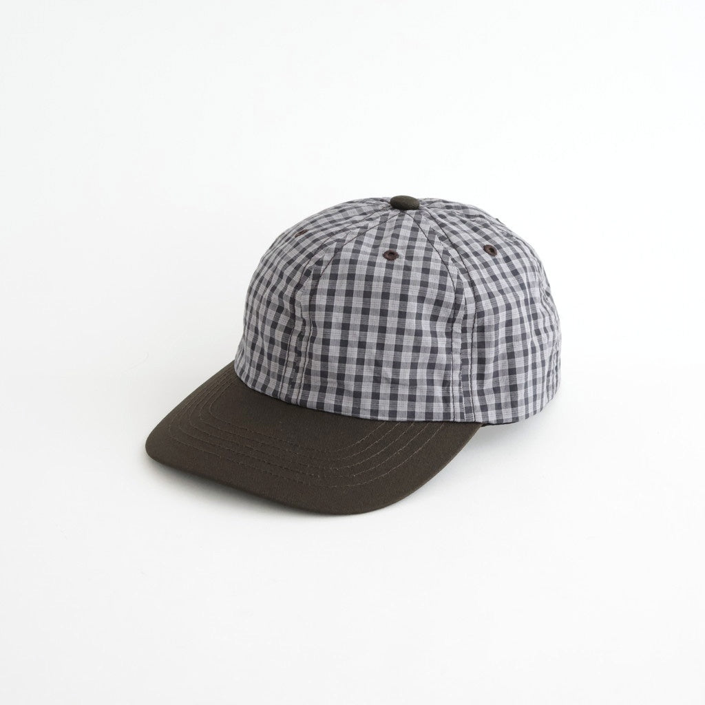 PLAID CAP #BROWN [TMBA-117H]