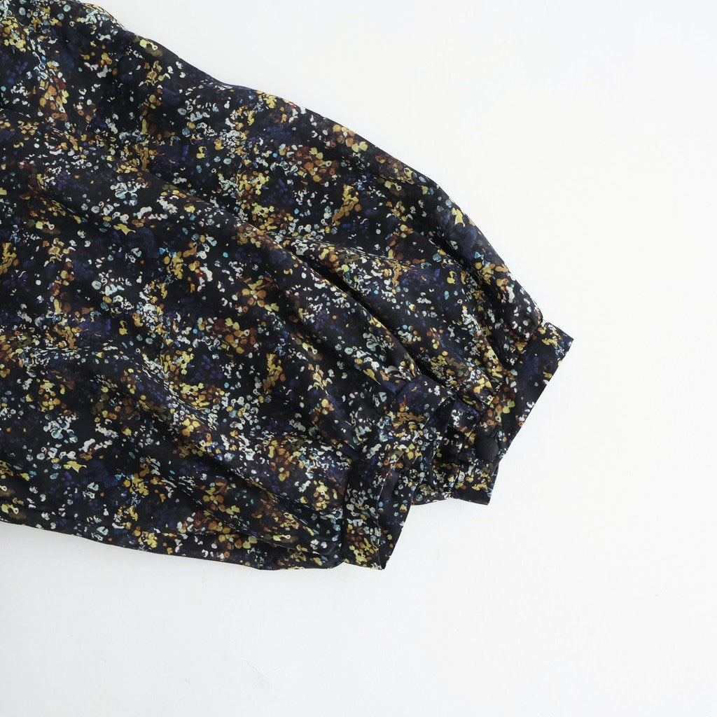 LIBERTY FABRICS ETERNAL COLLECTION Flared blouse #Reflections [TLF-226-SH003-lpl]