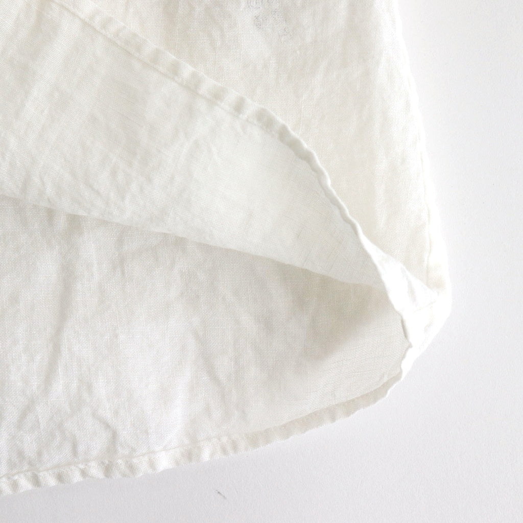 LINEN HEMP SMOCK BLOUSE #Off White [no.7421]