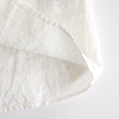 LINEN HEMP SMOCK BLOUSE #Off White [no.7421]