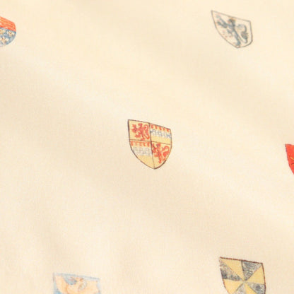 COAT OF ARMS SILK SCARF #Beige [no.7387]