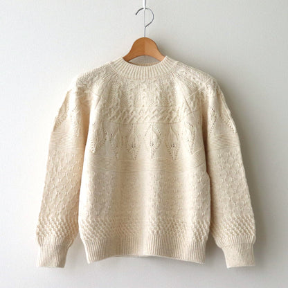 Sankayo cable knit P/O #Ivory [242805]