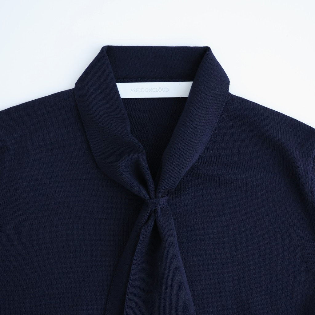 Okunensha scarf Knit #Navy [262805]