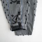 夕暮れの唄：サルエルパンツ #gray×dark charcoal [13261-10313]