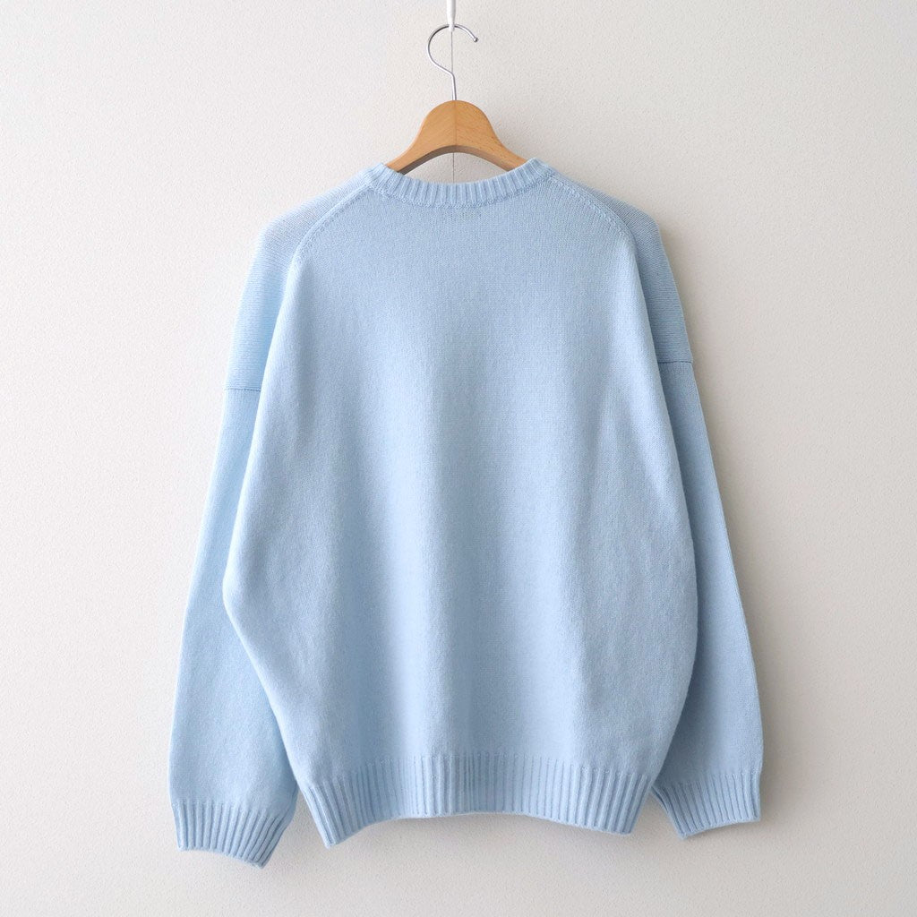 7G CREW NECK SWEATER #Sax [no.7832] - DOKODO 三重県四日市市の