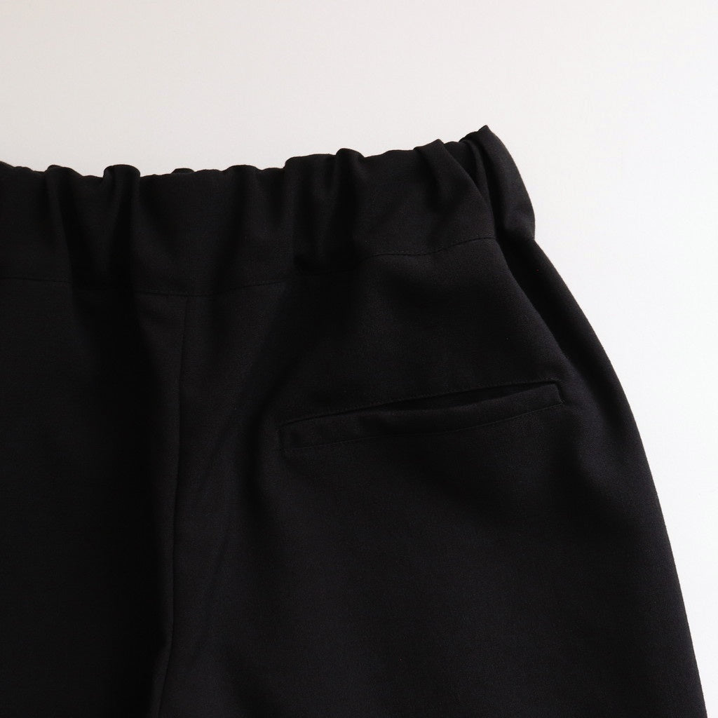 Wool linen like easy pants #Black [1470-002]