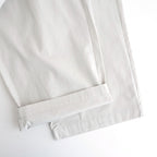 COTTON/LINEN DYED WEATHER 2TUCK WIDE EASY PANTS #9200 LT.GREY [GNMDS2502CLW]