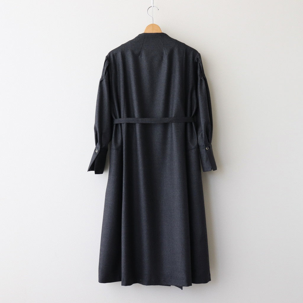 手の中の夜 Double-Breasted dress #charcoal [TLF-125-op012-mw]