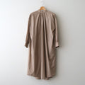 静寂の欠片 Back open garher dress #beige [TLF-126-op001-la]