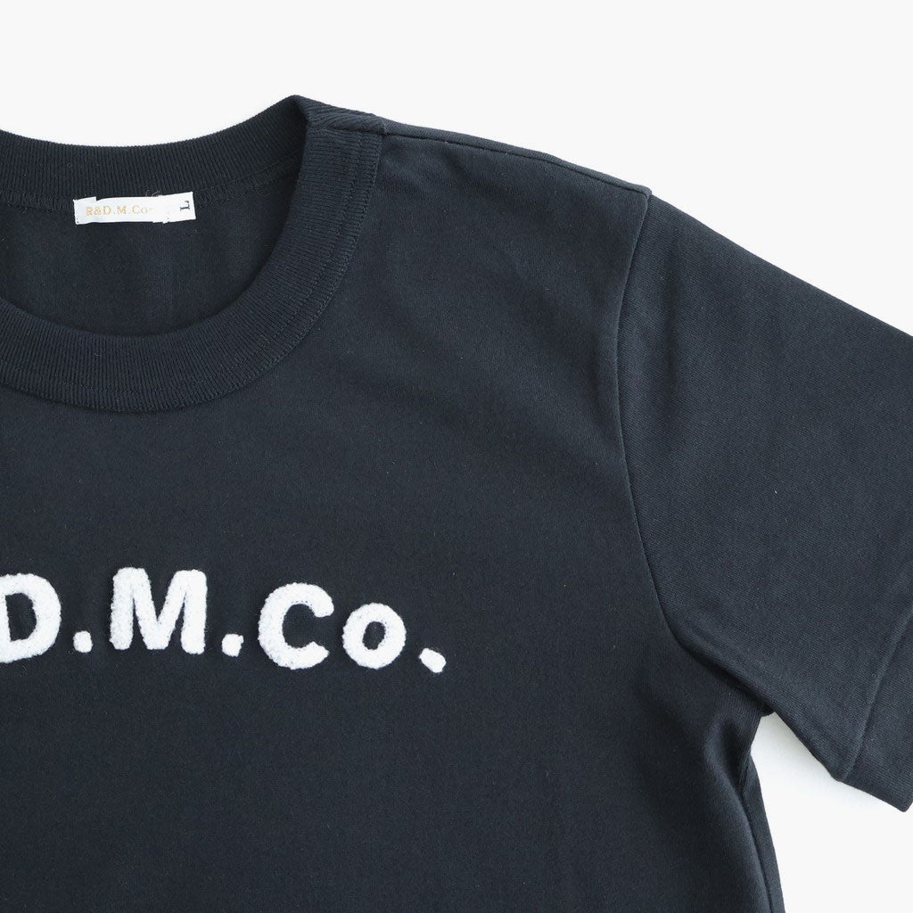 PILE EMBROIDERY T-SHIRT #Black [no.7979]