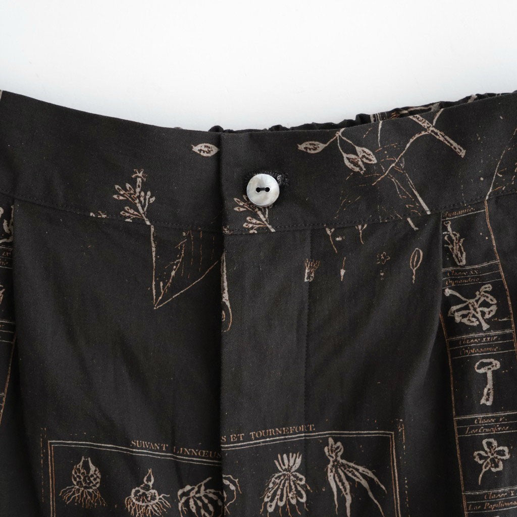 偶然の影：ズロースパンツ #dark brown×beige [13261-09413]