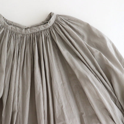 GARMENT DYE LAWN GATHER SMOCK #Gray [no.7520]