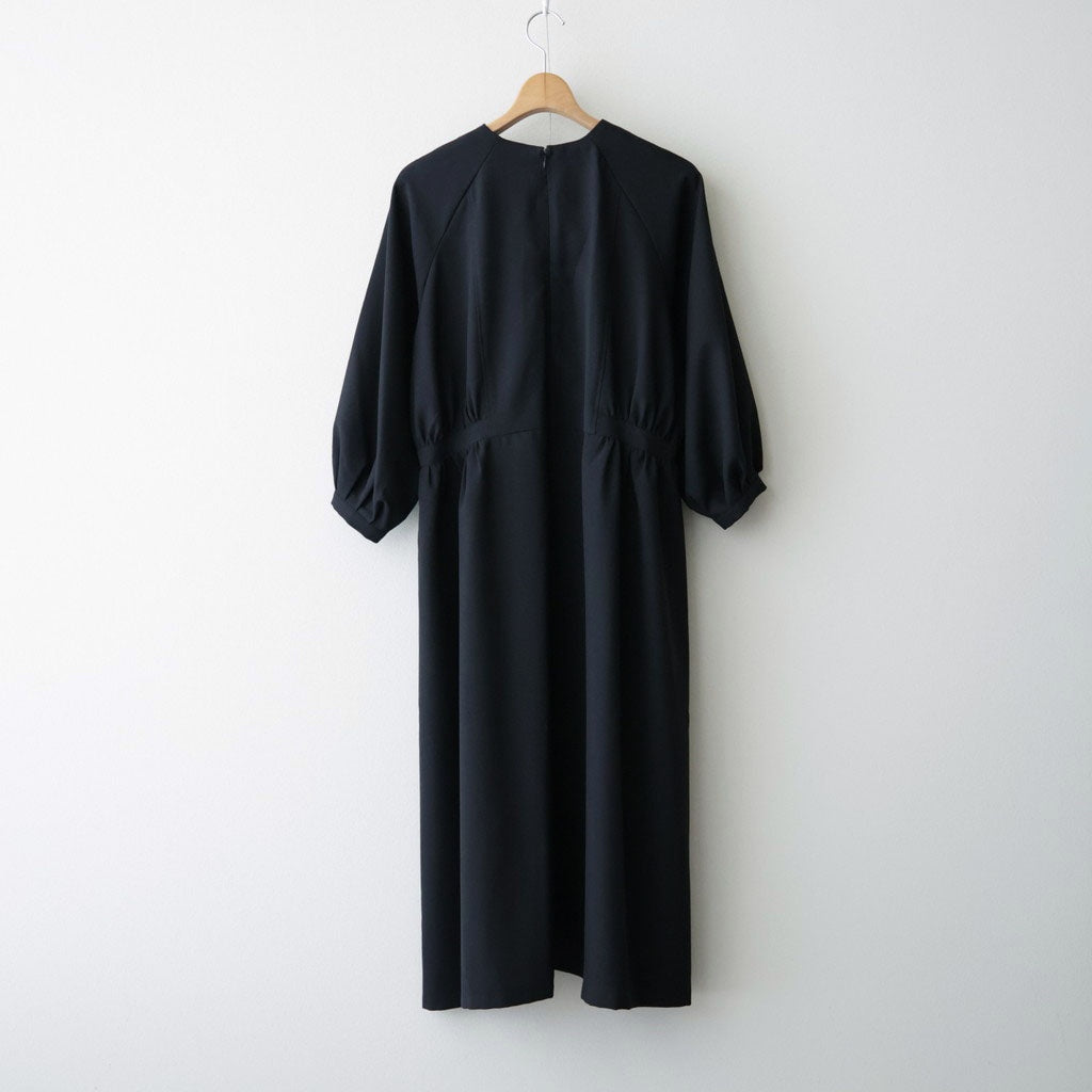 記憶の庭 Billowy sleeve dress #Black [26F-SH045-RP]