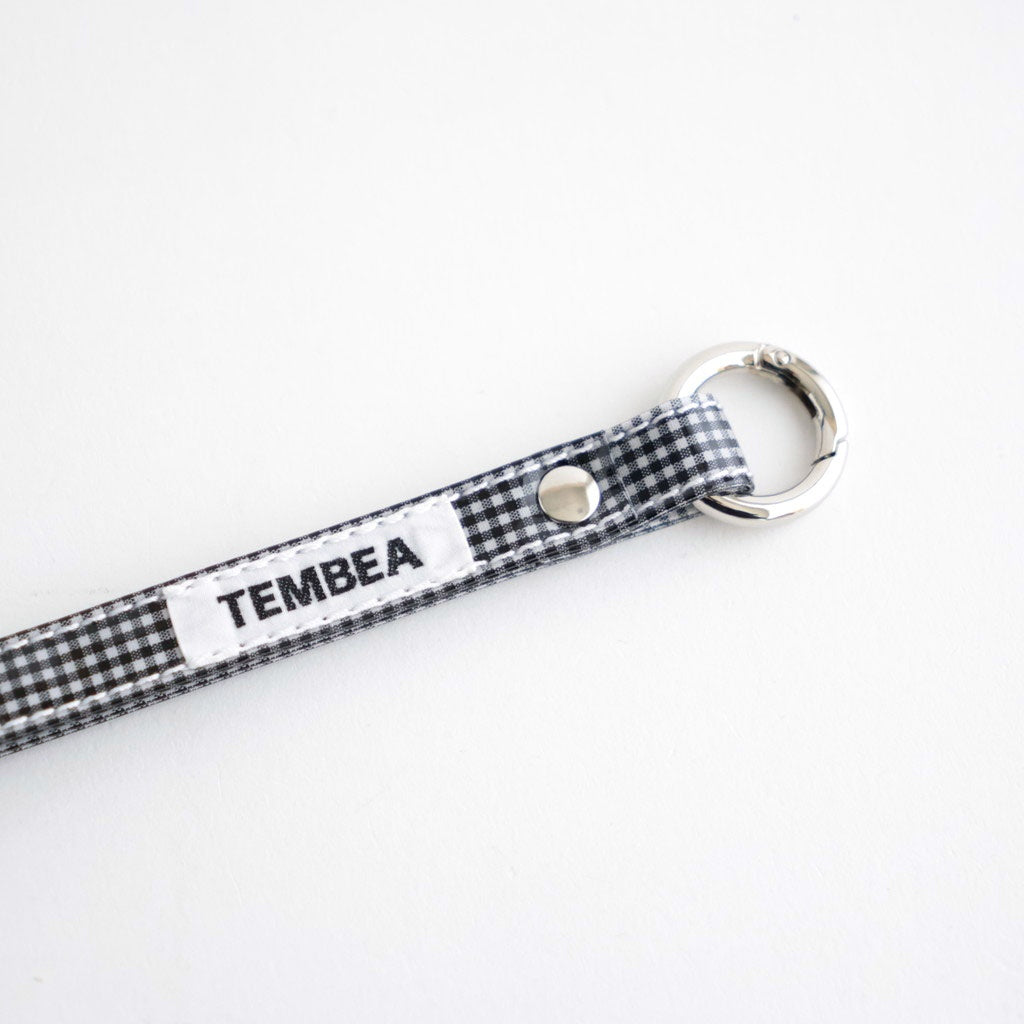 TASUKI STRAP LONG #GINGHAM SMALL BLACK [TMB-2353A]