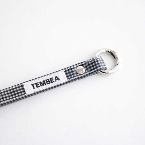 TASUKI STRAP LONG #GINGHAM SMALL BLACK [TMB-2353A]