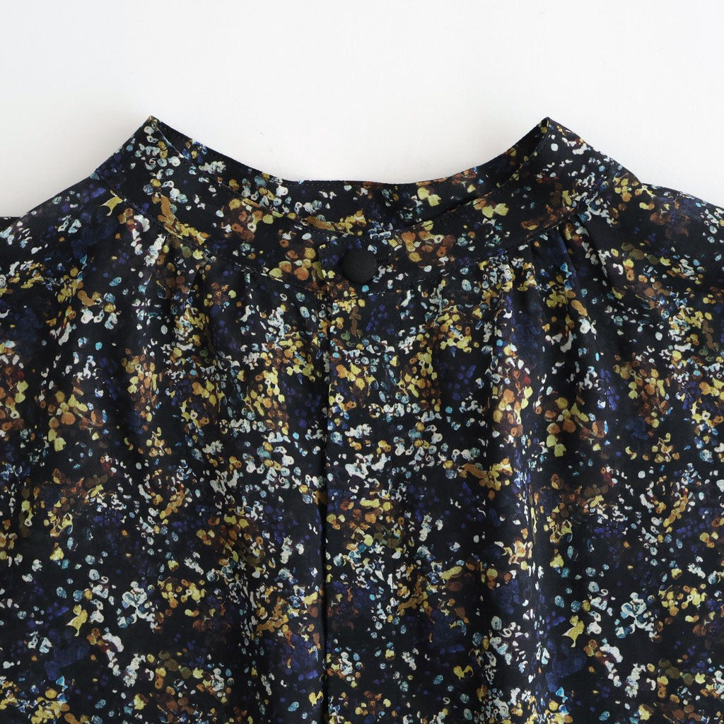 LIBERTY FABRICS ETERNAL COLLECTION Flared blouse #Reflections [TLF-226-SH003-lpl]