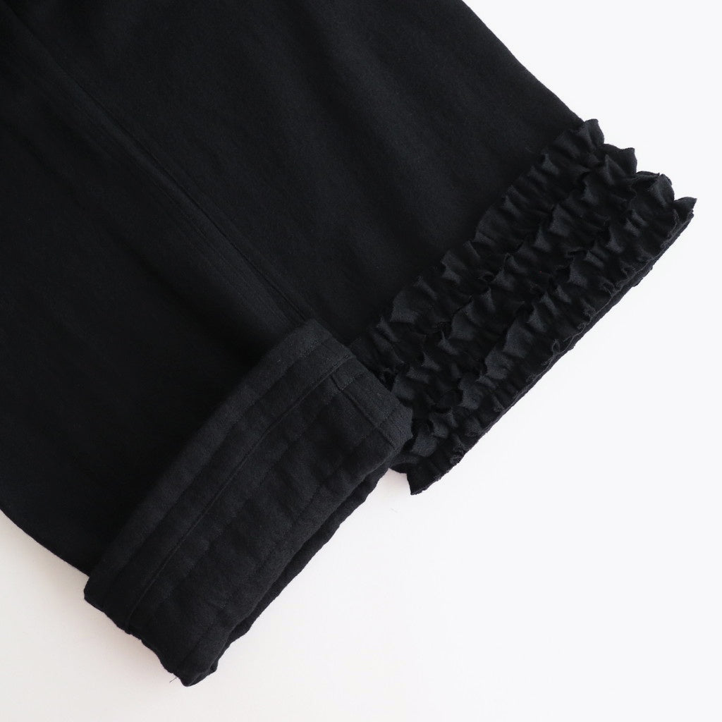 FRILL DECORATION PANTS #Black × Black [no.7132]