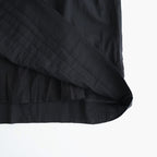 80s COTTON VOILE LACE GATHERED SKIRT #9900 BLACK [NSL26093]