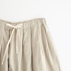 フレンチリネン/東炊きストライプ ギャザータックPT #012 キナリ [TS260PT074]