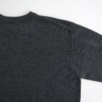 ex super fine woolen wool high-gauge knit P/O #melange charcoal gray [WXFL-UW120]