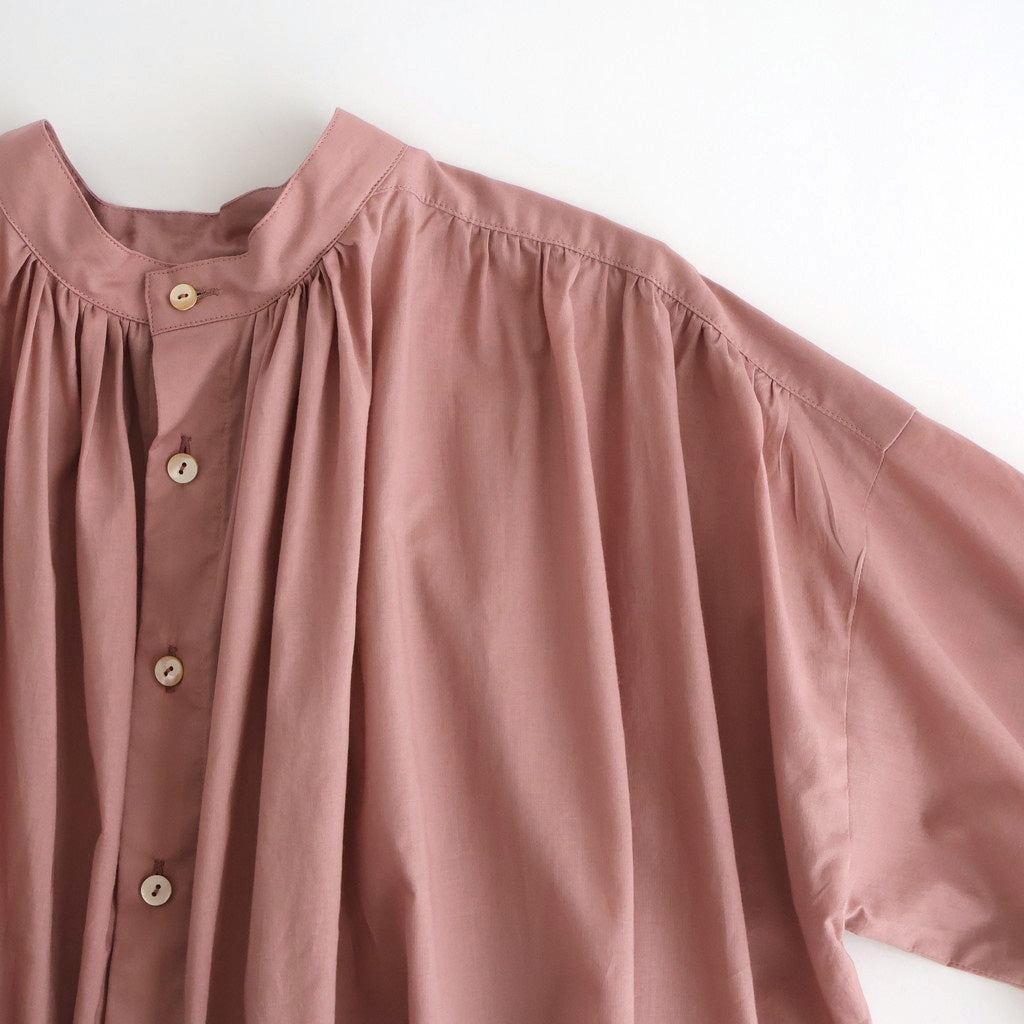 静寂の欠片 Back open garher dress #Smoky Pink [TLF-126-op001-la]