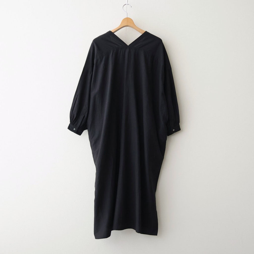 コットンキュプラリネン ガウンOP #001 クロ [TS260OP069]