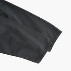 80s ORGANIC MICRO CHECK OVERDYE CREW-NECK BUTTON SHIRT MAXI DRESS WITH MINI PINTUCK #9912 BLACK (J.BLACK) [NMDS26234D]