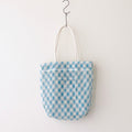 TOTE BAG L 格子 #BLUE [AL3131BG-27]