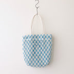 TOTE BAG L 格子 #BLUE [AL3131BG-27]