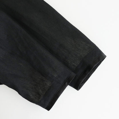 DENSELY LINEN TRIMING BOLERO #Black [no.7311]