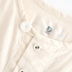 砂の記憶：Collarless shirt #ecru [11261-03107]