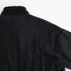 C/W FRILL DECORATION JACKET #Black [no.7696]