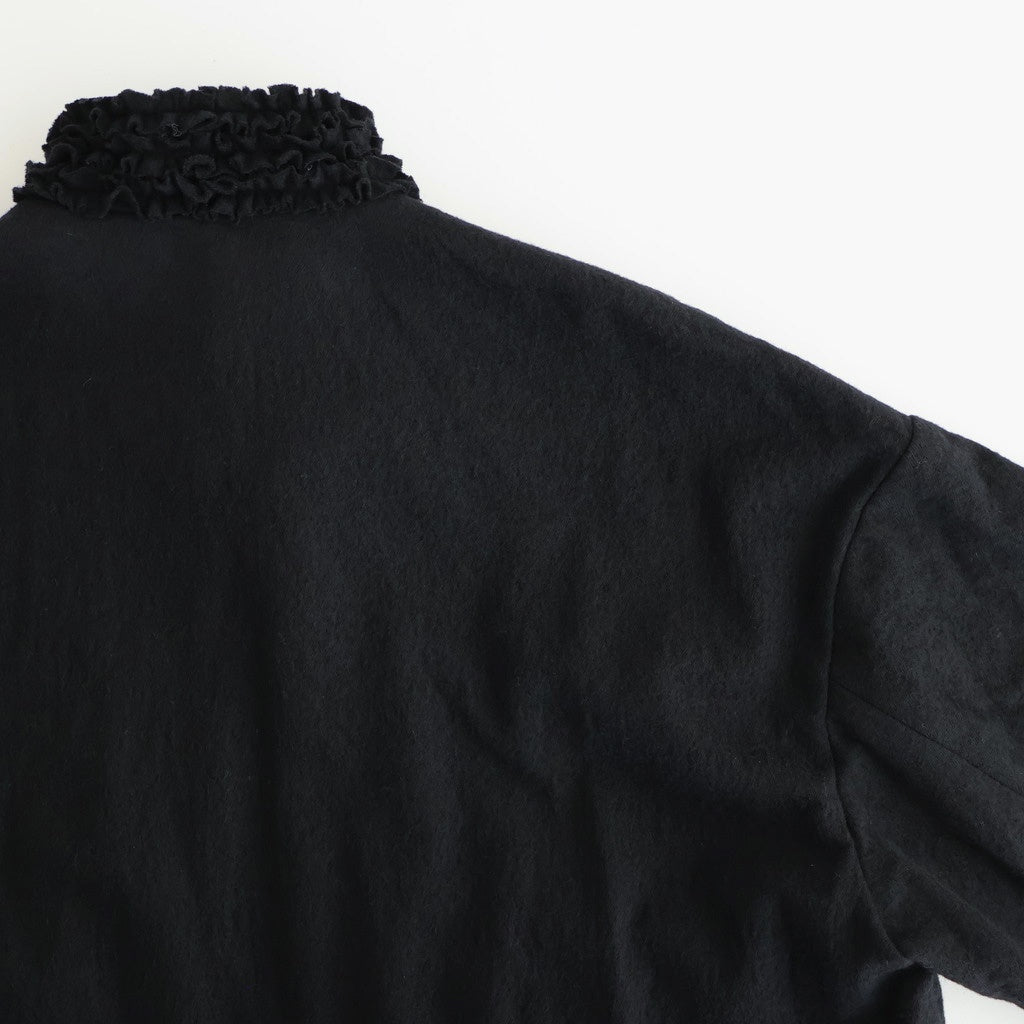C/W FRILL DECORATION JACKET #Black [no.7696]