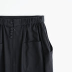 夢詠み Embroidered Peg skirt #Black [26F-SK144-CWF]