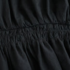 shirring blouse #paper BK [KJ602AW44]