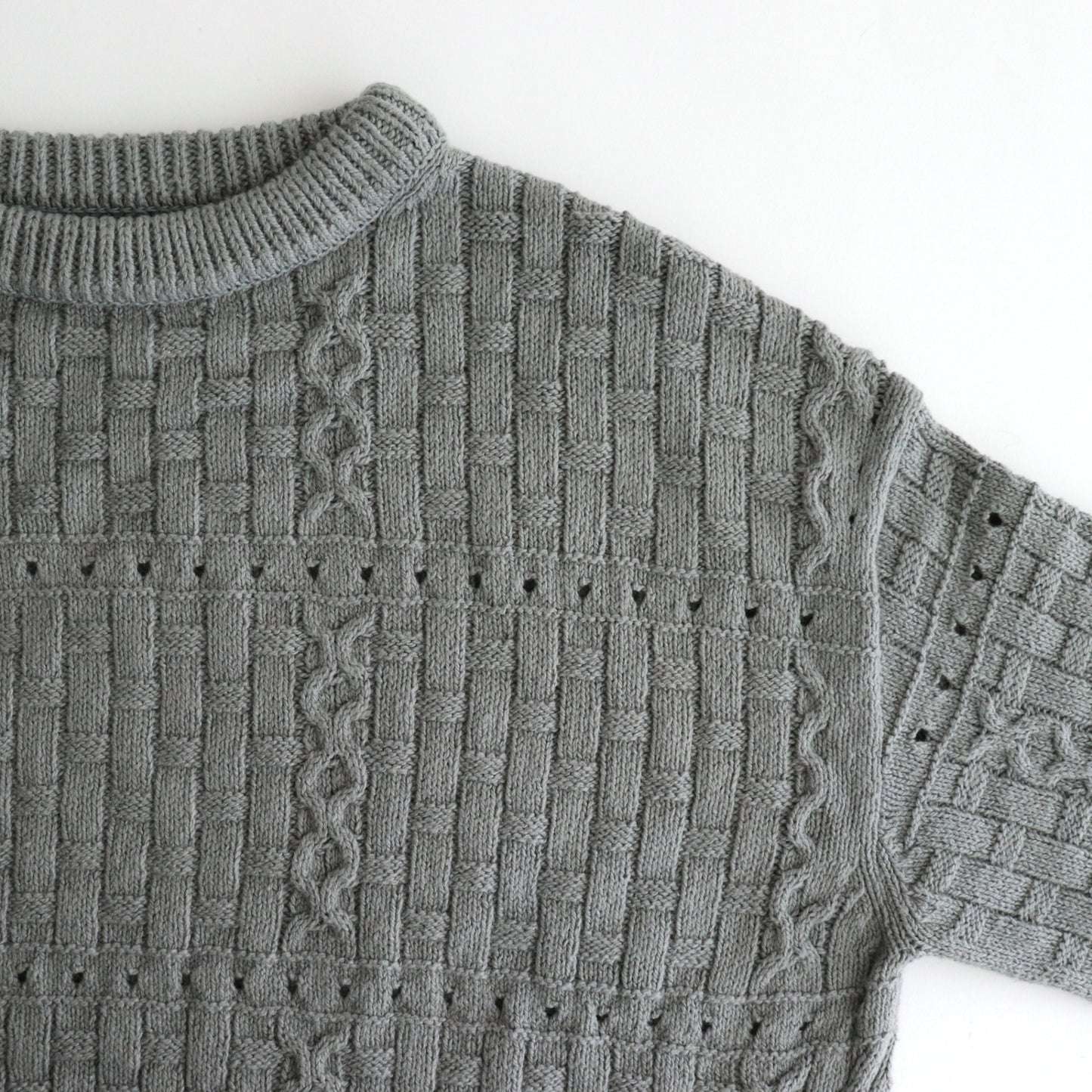 Recycled-Cotton Jumper #Grey [oni060]