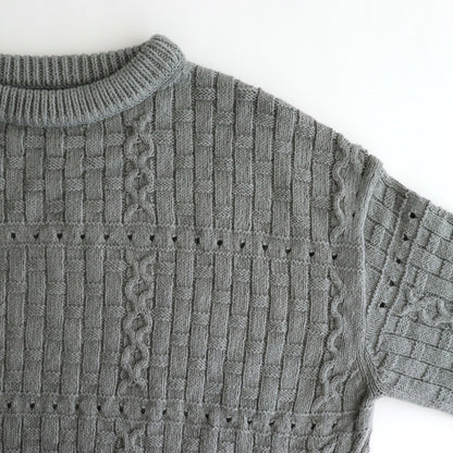 Recycled-Cotton Jumper #Grey [oni060]