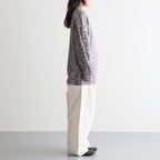 linen & silk melange slub yarn P/O #violet melange [WXSP-UW101]